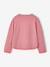Long-sleeved T-shirt for girls ecru+mauve 