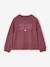 Long-sleeved T-shirt for girls ink blue+plum 