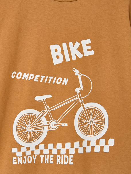 Pack of 3 short-sleeved t-shirts caramel+navy blue+pecan nut+sage green 