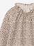 Fancy Top, Elasticated Ruffled Neckline, for Girls ecru+navy blue+vanilla 