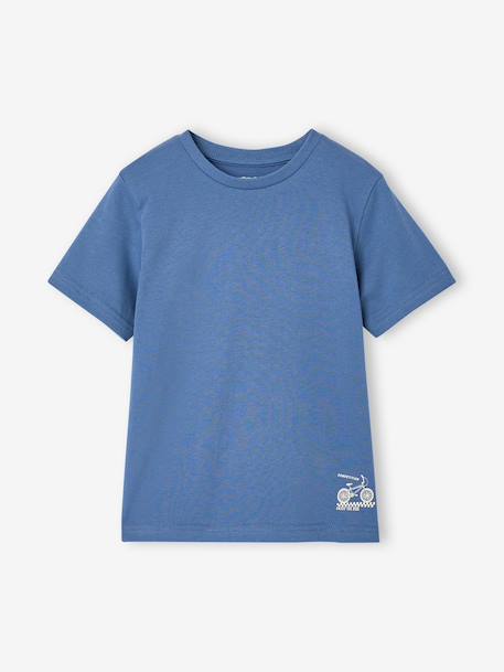 Pack of 3 short-sleeved t-shirts caramel+navy blue+pecan nut+sage green 