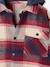 Hooded shirt for boys bordeaux red 