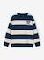Striped sweatshirt with crew neck for boys hazel+navy blue+pistachio 