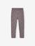 Leggings Lined in Polar Fleece for Girls BROWN LIGHT ALL OVER PRINTED+chocolate+dark grey+dusky pink+ink blue+printed grey 