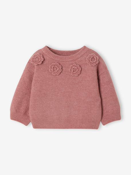 Jumper for baby girls rosy 