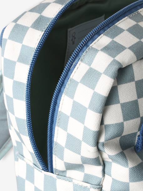 Customisable baby backpack grey blue 