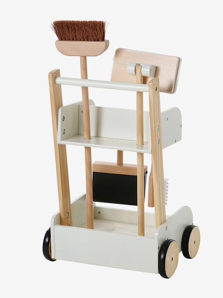 Wooden Cleaning Trolley - Wood FSC® Certified ecru 