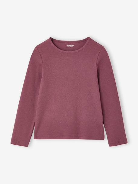 Pack of 3 long-sleeved T-shirts for girls ecru+ink blue+vanilla 