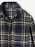 Chequered Flannel Shirt for Boys camel+chequered green+chequered navy blue+English green+night blue+slate blue 