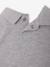Pack of 2 newborn long-sleeved polo collar bodysuits marl grey 