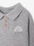 Pack of 2 newborn long-sleeved polo collar bodysuits marl grey 