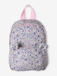 -Floral Backpack, Playschool Special, Adorned with Bear Ears, for Girls
