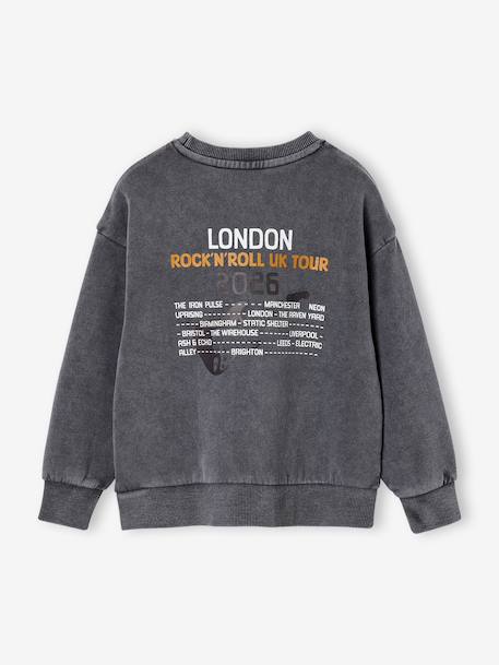 Crewneck sweatshirt for boys slate grey 