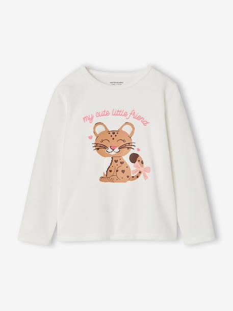 Velour pyjamas for girls ecru 