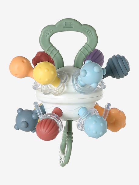 Rotating planet rattle multicoloured 