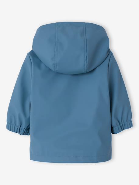 Hooded raincoat for baby ocean blue 