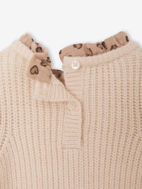 2-in-1 Jumper for Babies ecru+rosy+sky blue 
