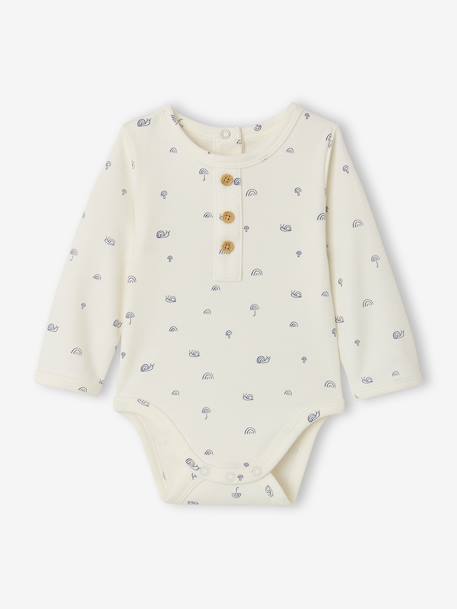 Baby bodysuit and trousers set medium blue 