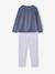 Pack of 2 pyjamas for girls slate blue 