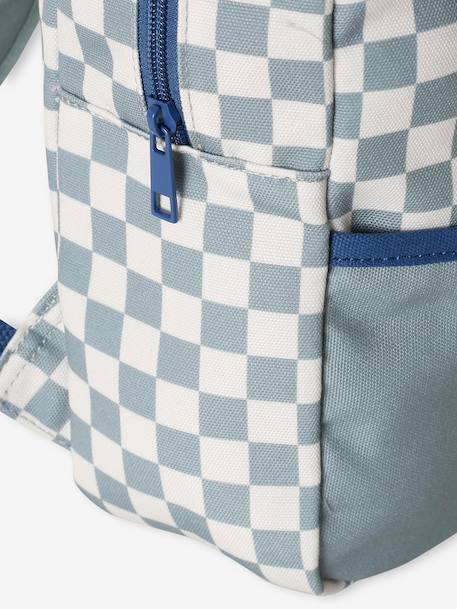 Customisable baby backpack grey blue 