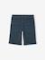 Boy's 5-pocket bermuda shorts navy blue 