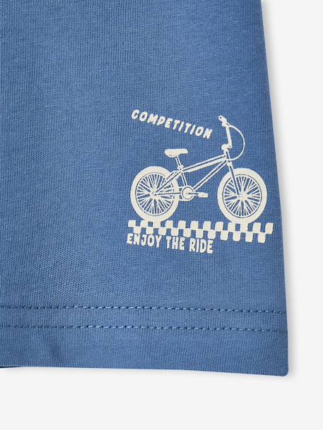 Pack of 3 short-sleeved t-shirts caramel+navy blue+pecan nut+sage green 
