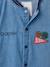 Customisable school smock for boys denim blue 