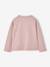 Long-sleeved T-shirt for girls green+ink blue+pale pink 
