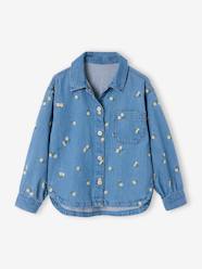 -Embroidered Long-sleeved shirt for girls