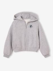 -Zip-up hooded sweatshirt for girls