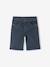 Boy's 5-pocket bermuda shorts navy blue 