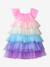 Fancy dress ruffle dress multicoloured 