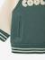 Zip-up teddy jacket for baby emerald green 