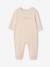 Pack of 3 baby sleepsuits with back opening ecru+sage green 