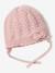 Baby knit hat, snood and mittens set rosy 