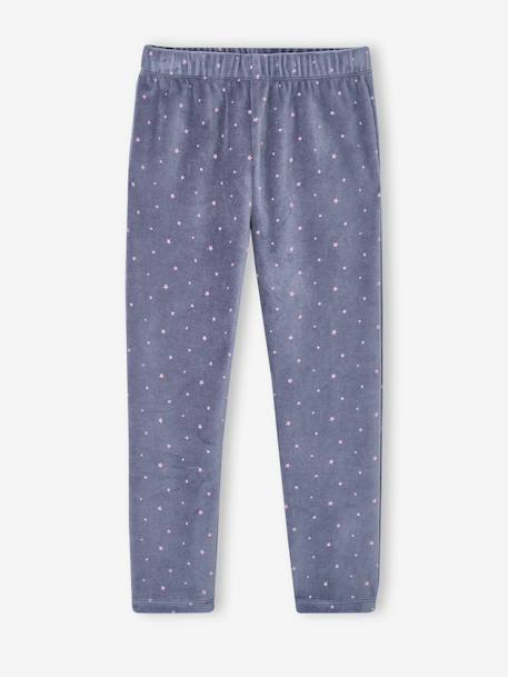 Pack of 2 pyjamas for girls slate blue 