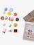 FSC® 100% wooden pastry box multicoloured 