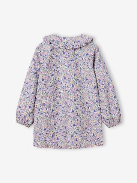 Customisable pinafore smock for girls soft lilac 