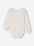 Pack of 3 long-sleeved bodysuits for baby girls rose 