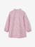 Customisable buttoned school smock for girls candy pink 