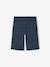 Boy's 5-pocket bermuda shorts navy blue 