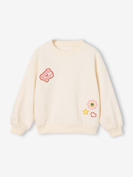 The Sweatshirt for girls ecru 