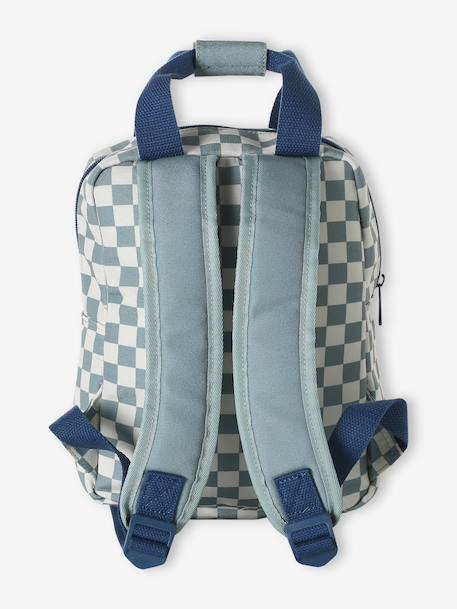 Customisable baby backpack grey blue 