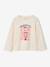 Long-sleeved T-shirt for girls ecru 