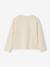 Long-sleeved T-shirt for girls anthracite+ecru+old rose 