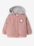 Hooded varsity jacket for baby girls rosy 