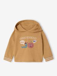 -Long-sleeved hooded T-shirt for baby boys