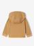 Long-sleeved hooded T-shirt for baby boys ochre 