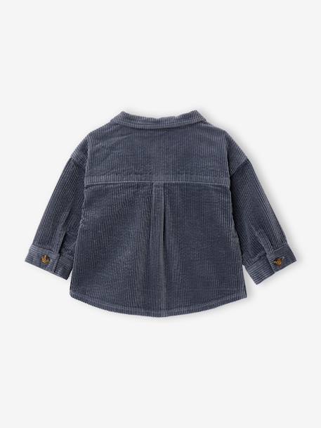Overshirt for baby grey blue 