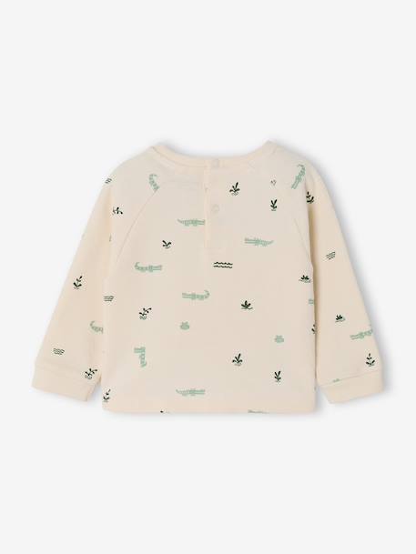 Long-sleeved T-shirt for baby grey blue+vanilla 